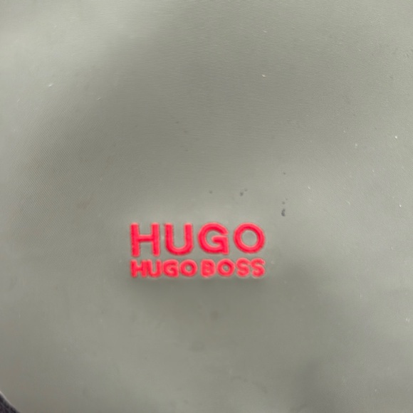 Hugo Boss Olive Green & Black Messenger Bag Laptop Crossbody Satchel - Picture 2 of 7